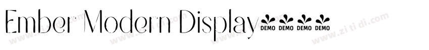 Ember Modern Display字体转换